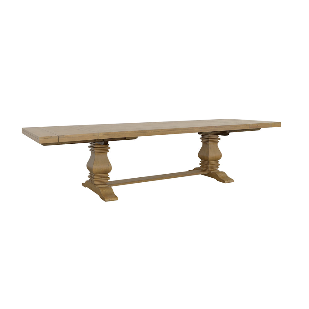 Florence 126-inch Extension Dining Table Rustic Honey - Tampa Furniture Outlet