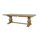 Florence 126-inch Extension Dining Table Rustic Honey - Tampa Furniture Outlet