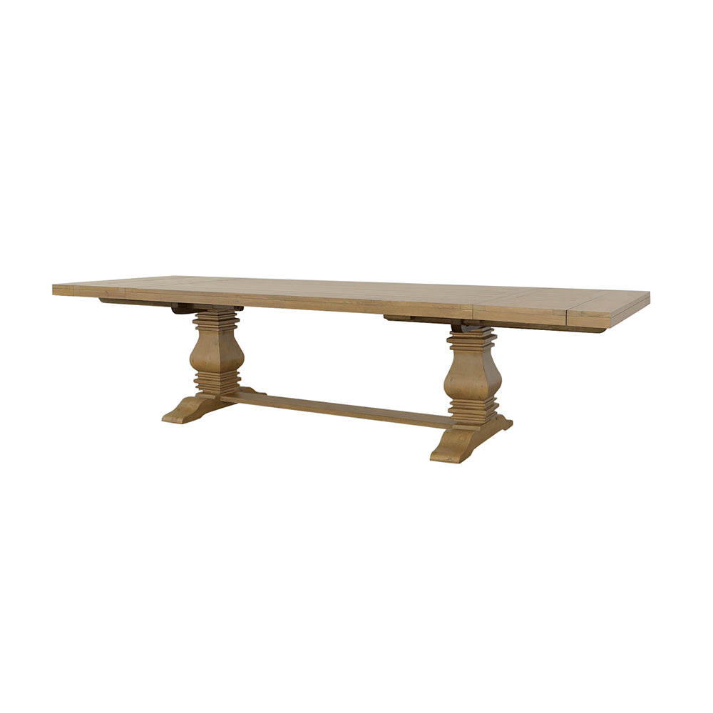 Florence 126-inch Extension Dining Table Rustic Honey - Tampa Furniture Outlet
