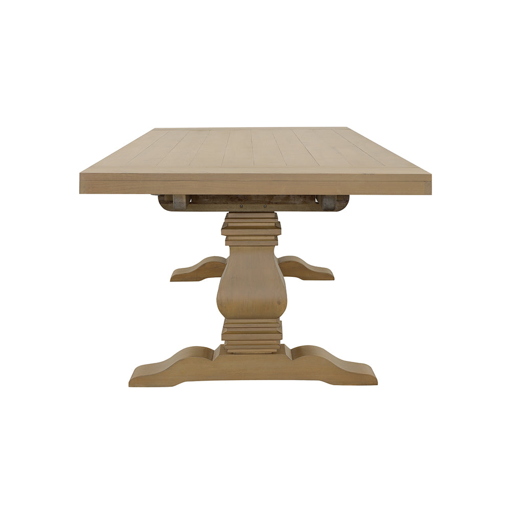 Florence 126-inch Extension Dining Table Rustic Honey - Tampa Furniture Outlet
