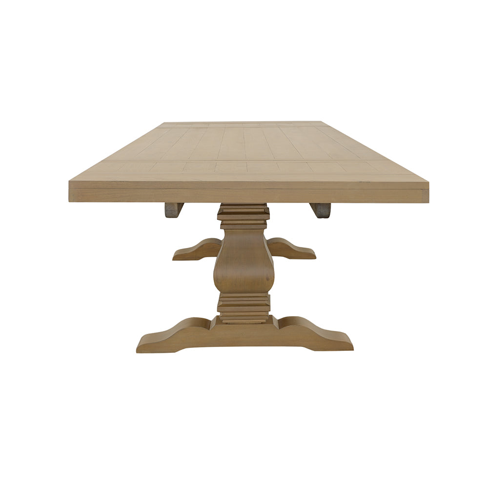 Florence 126-inch Extension Dining Table Rustic Honey - Tampa Furniture Outlet