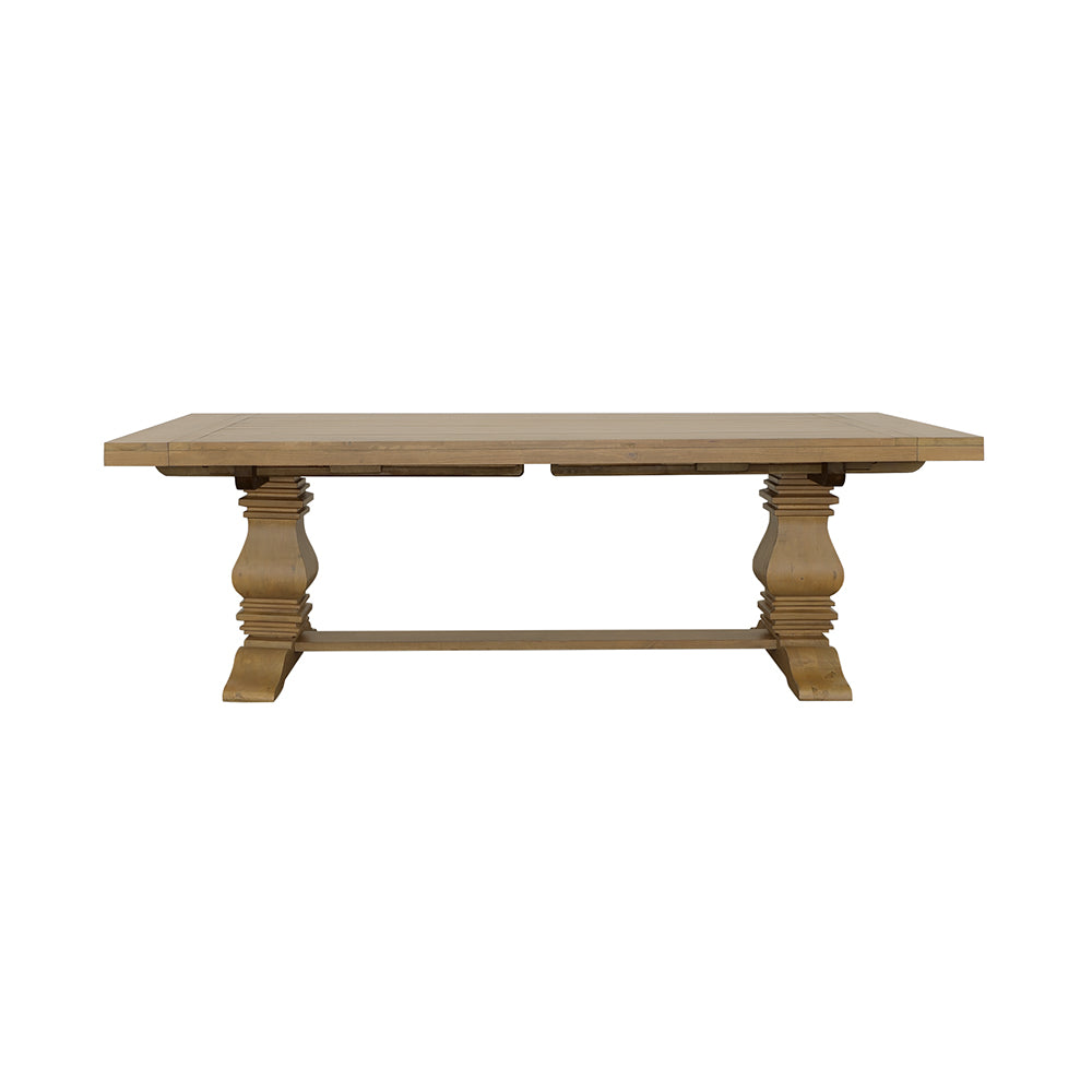 Florence 126-inch Extension Dining Table Rustic Honey - Tampa Furniture Outlet