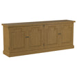 Tampa Furniture Outlet - Coaster - Florence 4-door Dining Sideboard Buffet Cabinet Rustic Honey - 180205
