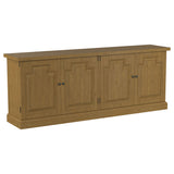 Tampa Furniture Outlet - Coaster - Florence 4-door Dining Sideboard Buffet Cabinet Rustic Honey - 180205