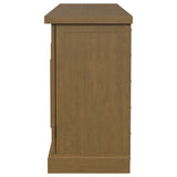 Florence 4-door Dining Sideboard Buffet Cabinet Rustic Honey - Tampa Furniture Outlet