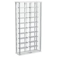 Tampa Furniture Outlet - Coaster - Montara Tempered Glass Wine Storage LED Curio Cabinet Chrome - 182037