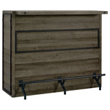 Tampa Furniture Outlet - Coaster - Joe 5-shelf Composite Wood Home Bar Wine Cabinet Aged Oak - 182071