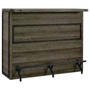 Tampa Furniture Outlet - Coaster - Joe 5-shelf Composite Wood Home Bar Wine Cabinet Aged Oak - 182071