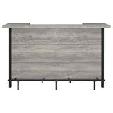 Bellemore Freestanding Home Bar Wine Cabinet Grey Driftwood - Tampa Furniture Outlet