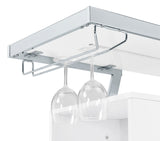 Araceli Freestanding LED Home Bar Cabinet White High Gloss - Tampa Furniture Outlet