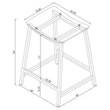 Jovani Acrylic Backless Counter Stool Chrome (Set of 2) - Tampa Furniture Outlet