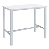 Natividad 5-piece Pub Height Bar Table Set White High Gloss - Tampa Furniture Outlet