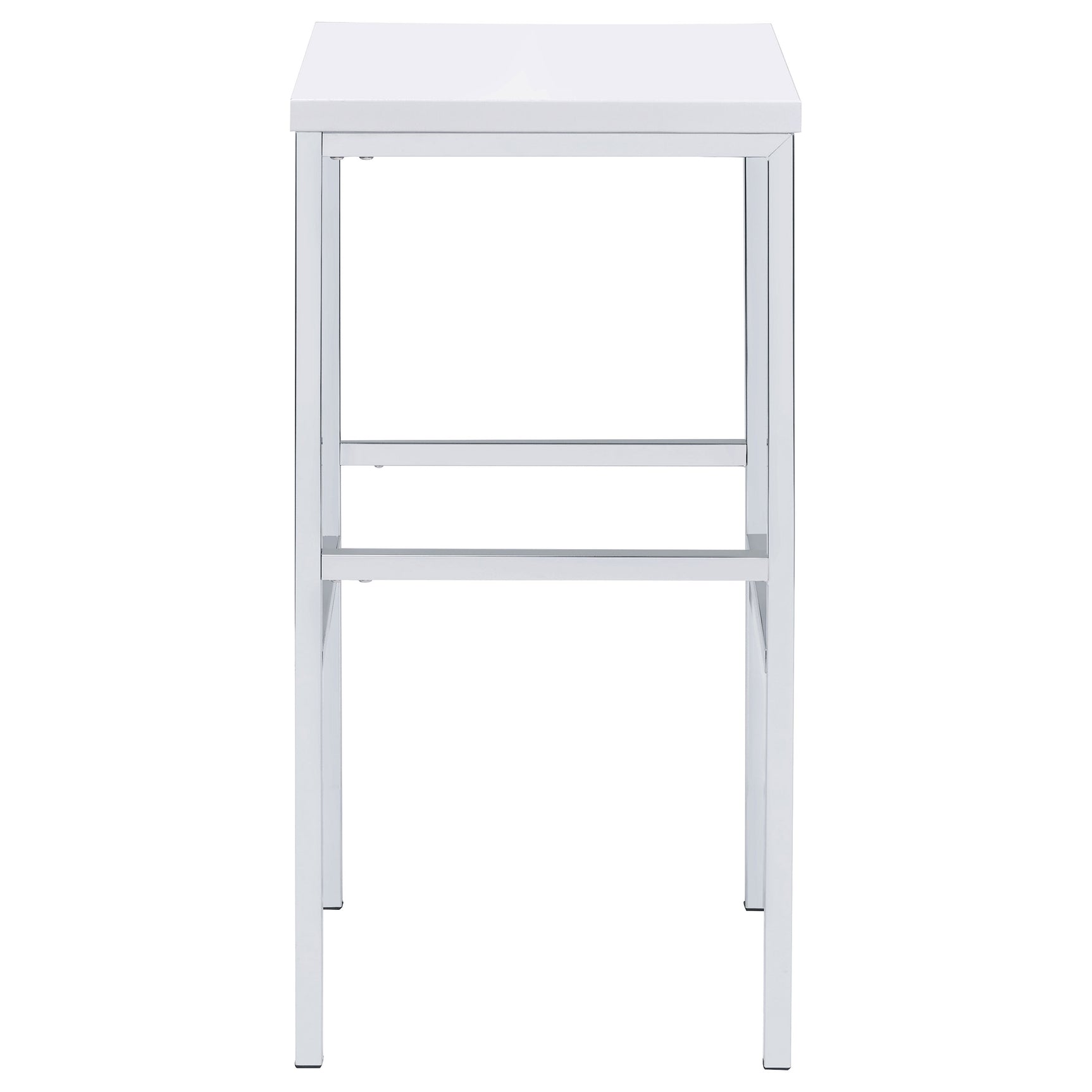 Natividad 5-piece Pub Height Bar Table Set White High Gloss - Tampa Furniture Outlet