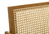 Kane Woven Rattan Wood Bar Chair Light Walnut (Set of 2) - Tampa Furniture Outlet