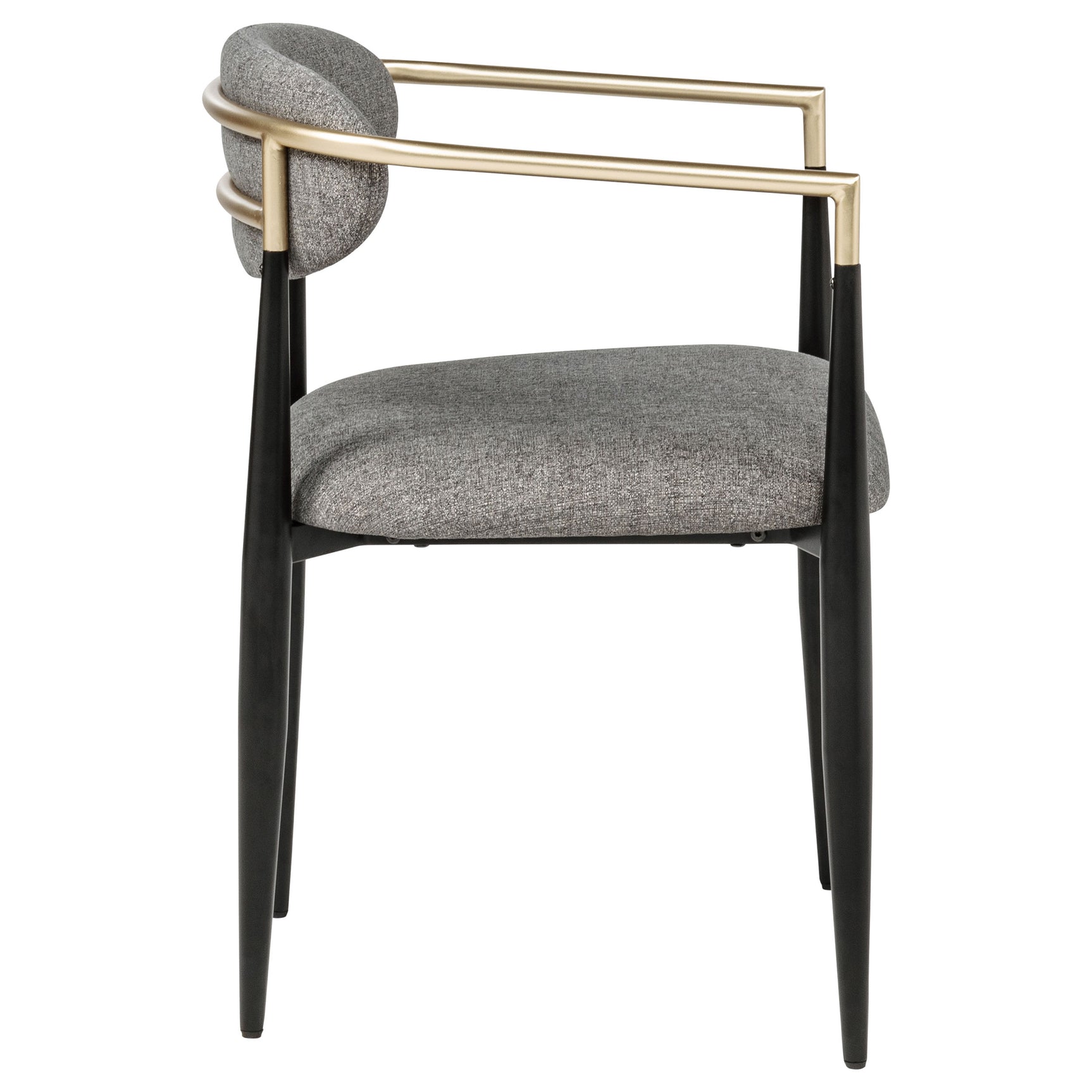Bradbury Fabric Upholstered Dining Arm Chair Grey (Set of 2) - Tampa Furniture Outlet