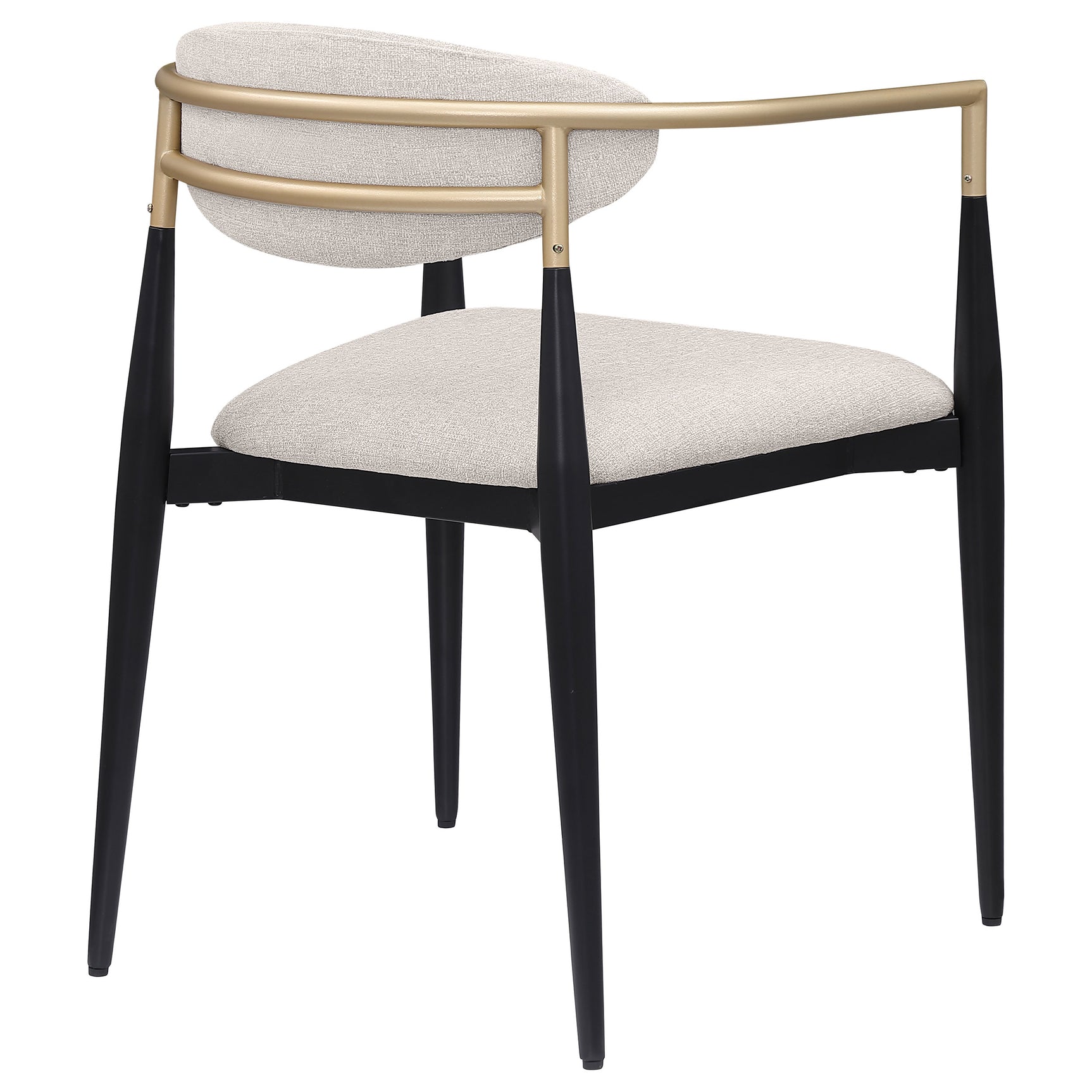 Bradbury Fabric Upholstered Dining Arm Chair Beige (Set of 2) - Tampa Furniture Outlet