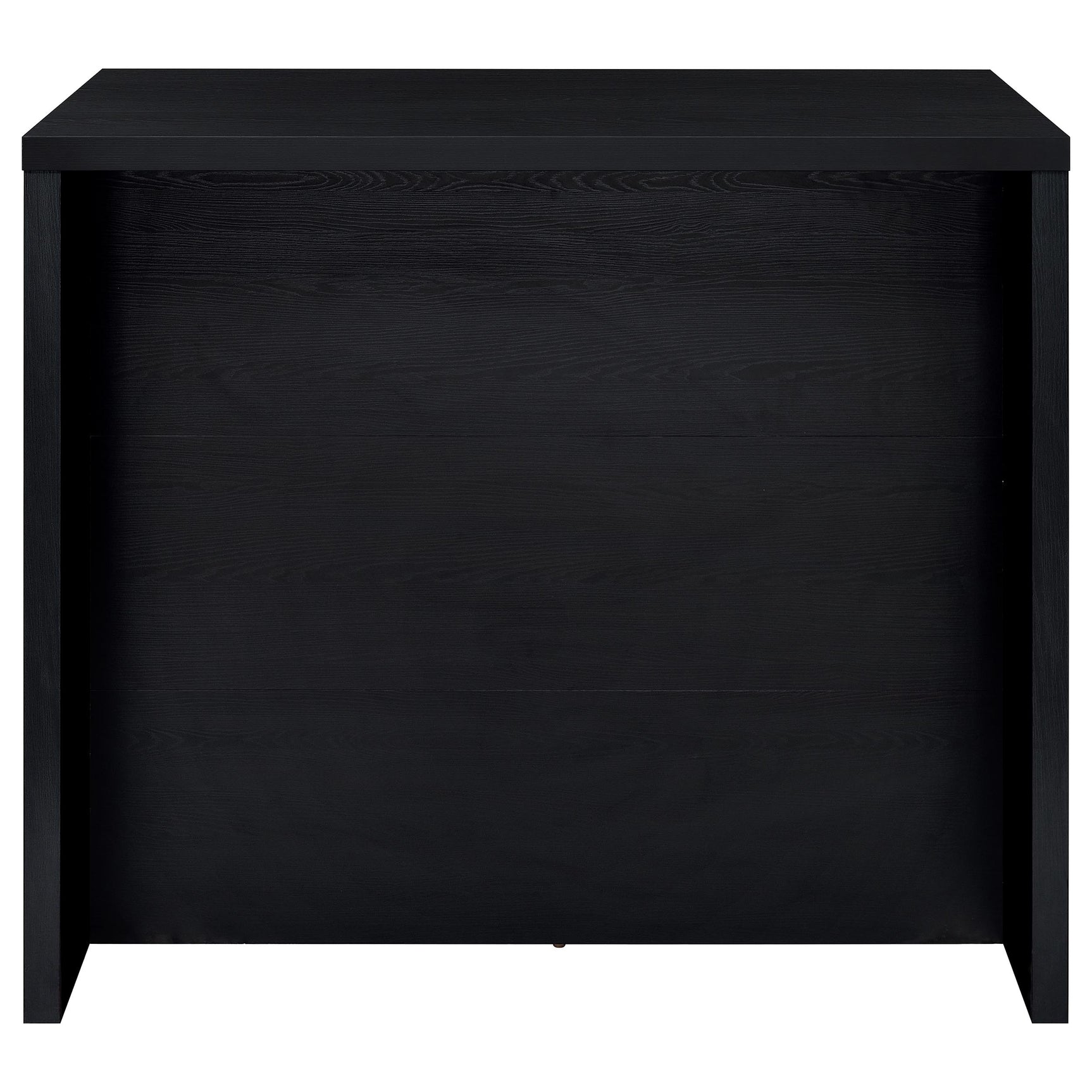 Topanga Engineered Wood Freestanding Home Bar Black - Tampa Furniture Outlet