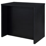 Topanga Engineered Wood Freestanding Home Bar Black - Tampa Furniture Outlet