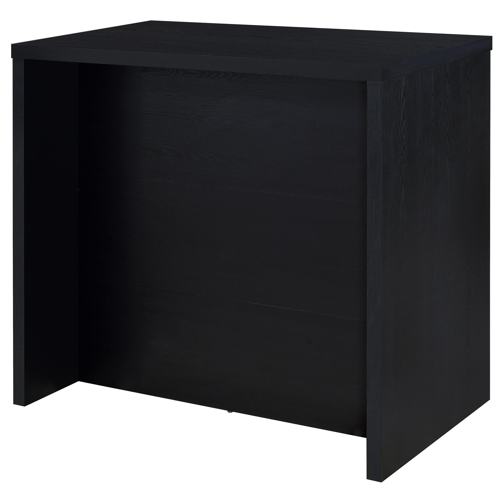 Topanga Engineered Wood Freestanding Home Bar Black - Tampa Furniture Outlet