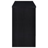 Topanga Engineered Wood Freestanding Home Bar Black - Tampa Furniture Outlet