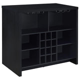 Tampa Furniture Outlet - Coaster - Topanga Engineered Wood Freestanding Home Bar Black - 182784