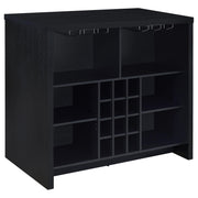 Tampa Furniture Outlet - Coaster - Topanga Engineered Wood Freestanding Home Bar Black - 182784
