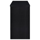 Topanga Engineered Wood Freestanding Home Bar Black - Tampa Furniture Outlet
