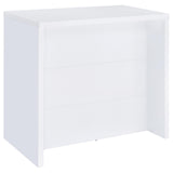 Topanga Engineered Wood Freestanding Home Bar White - Tampa Furniture Outlet