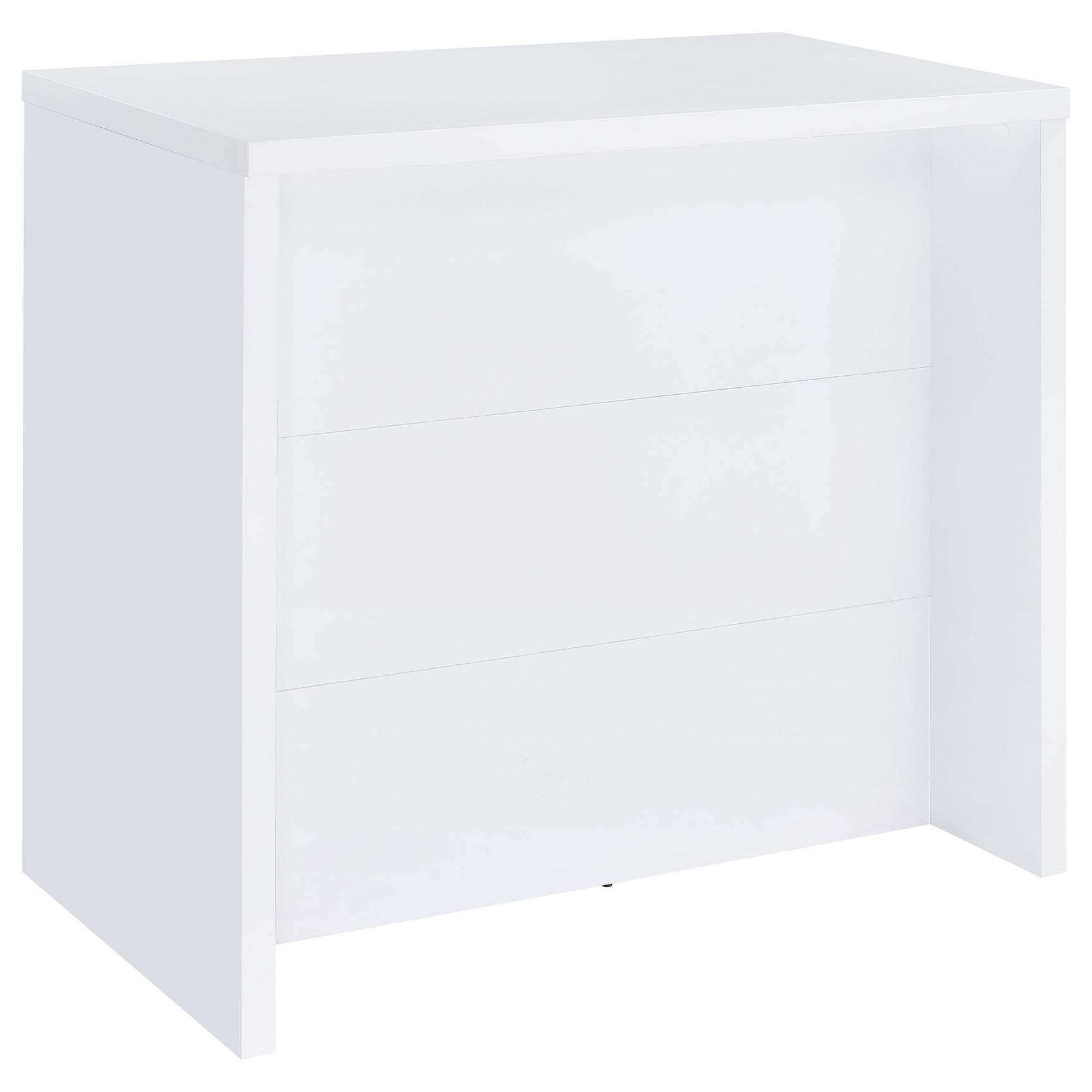 Topanga Engineered Wood Freestanding Home Bar White - Tampa Furniture Outlet