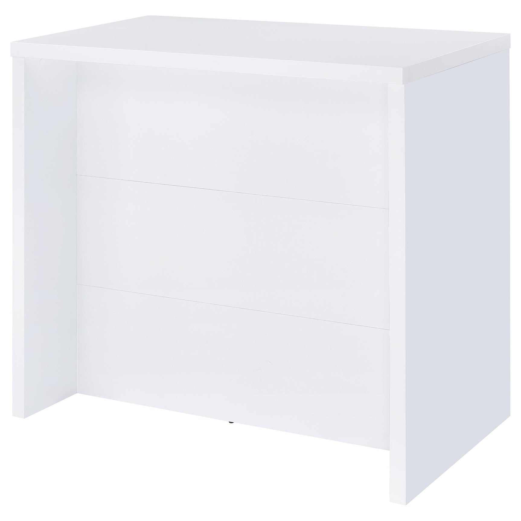 Topanga Engineered Wood Freestanding Home Bar White - Tampa Furniture Outlet