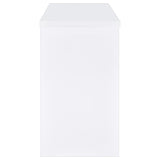 Topanga Engineered Wood Freestanding Home Bar White - Tampa Furniture Outlet