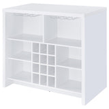 Topanga Engineered Wood Freestanding Home Bar White - Tampa Furniture Outlet