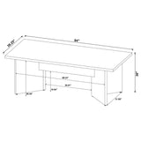 Jamestown 84-inch Composite Wood Dining Table Mango - Tampa Furniture Outlet