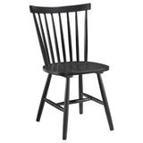 Hollyoak Windsor Wood Dining Side Chair Black (Set of 2) - Tampa Furniture Outlet