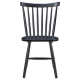 Hollyoak Windsor Wood Dining Side Chair Black (Set of 2) - Tampa Furniture Outlet