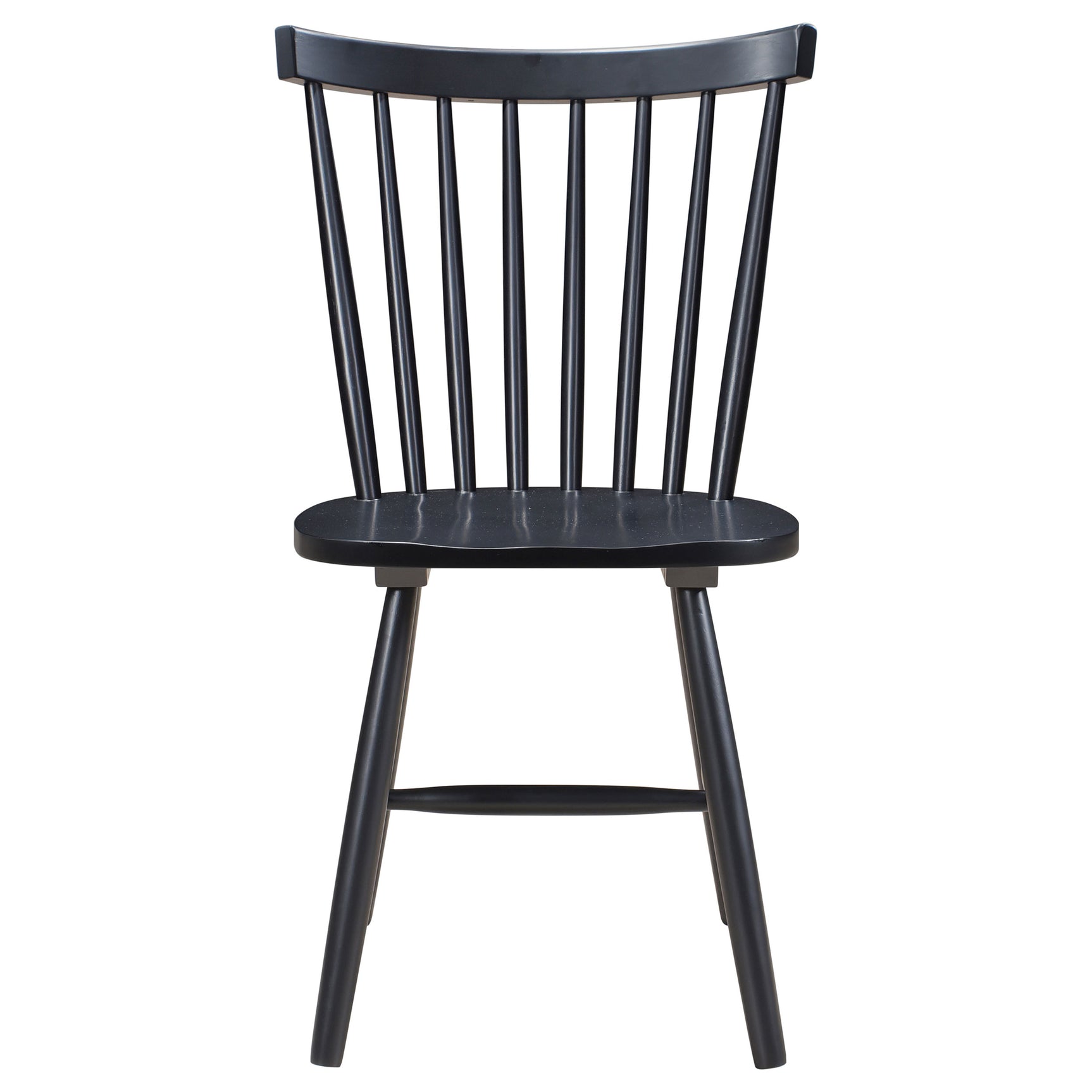 Hollyoak Windsor Wood Dining Side Chair Black (Set of 2) - Tampa Furniture Outlet