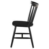 Hollyoak Windsor Wood Dining Side Chair Black (Set of 2) - Tampa Furniture Outlet