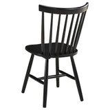 Hollyoak Windsor Wood Dining Side Chair Black (Set of 2) - Tampa Furniture Outlet