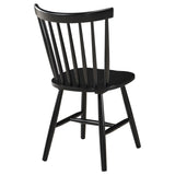 Hollyoak Windsor Wood Dining Side Chair Black (Set of 2) - Tampa Furniture Outlet