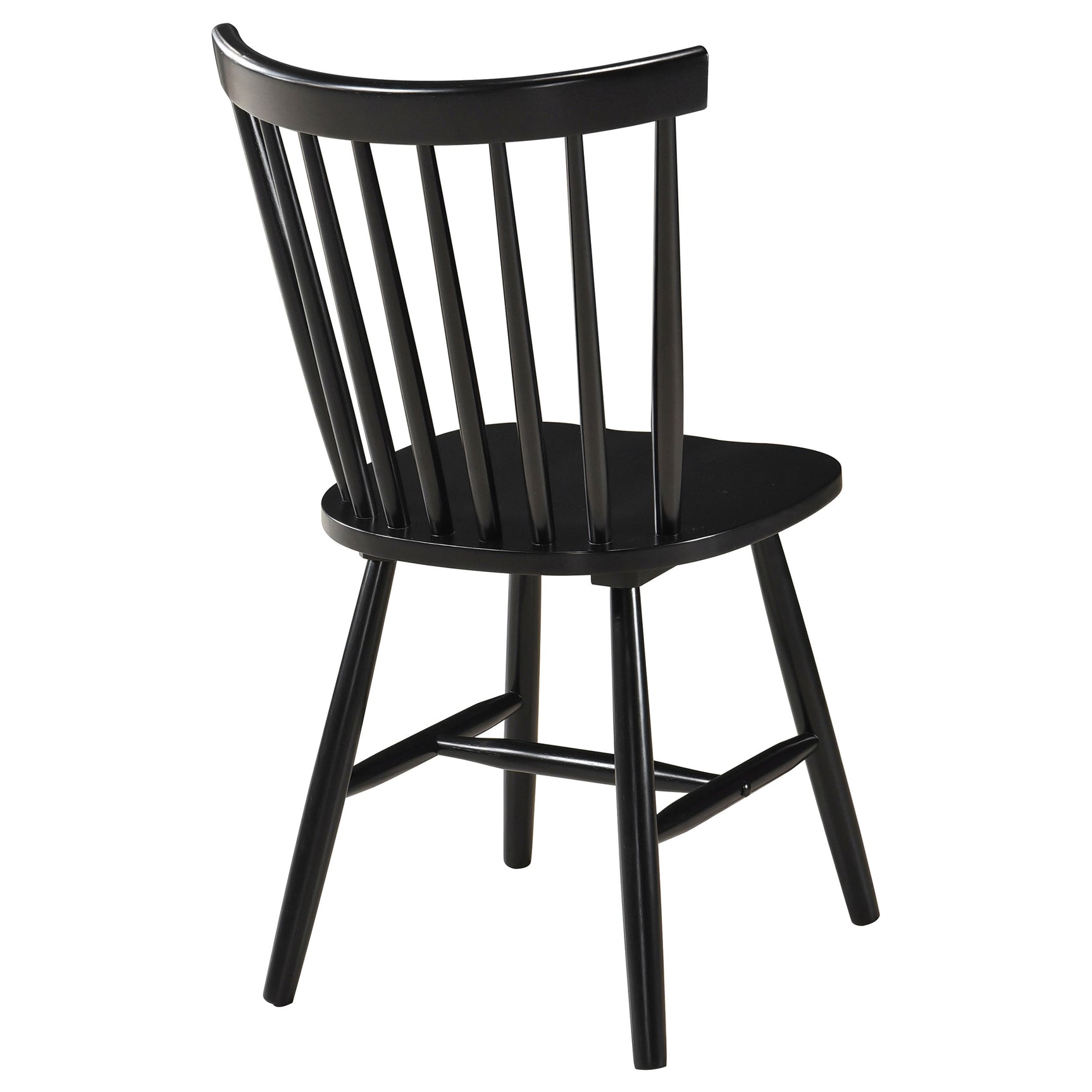 Hollyoak Windsor Wood Dining Side Chair Black (Set of 2) - Tampa Furniture Outlet