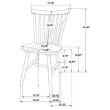 Hollyoak Windsor Wood Dining Side Chair Black (Set of 2) - Tampa Furniture Outlet
