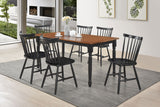 Hollyoak Windsor Wood Dining Side Chair Black (Set of 2) - Tampa Furniture Outlet