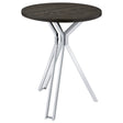 Tampa Furniture Outlet - Coaster - Edgerton Round 35-inch Pub Height Bistro Bar Table Dark Oak - 183131