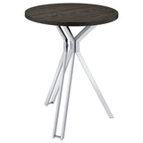 Tampa Furniture Outlet - Coaster - Edgerton Round 35-inch Pub Height Bistro Bar Table Dark Oak - 183131