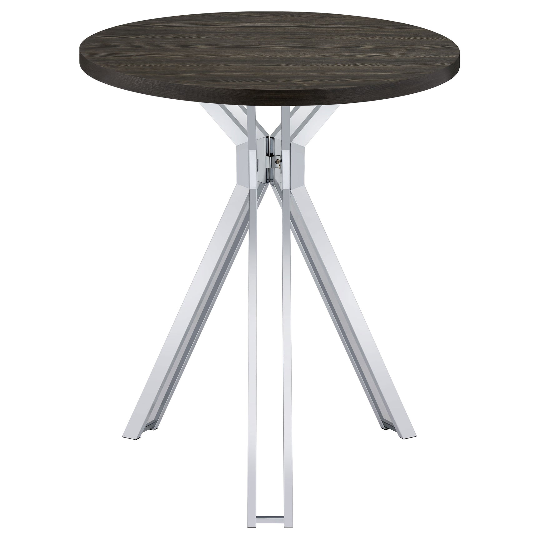 Edgerton Round 35-inch Pub Height Bistro Bar Table Dark Oak - Tampa Furniture Outlet