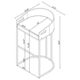 Thermosolis Clear Acrylic Bar Chair Chrome (Set of 2) - Tampa Furniture Outlet