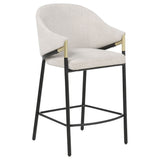 Chadwick Fabric Upholstered Counter Height Chair Beige (Set of 2)