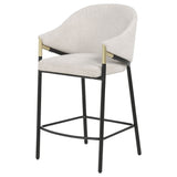 Chadwick Fabric Upholstered Counter Height Chair Beige (Set of 2)