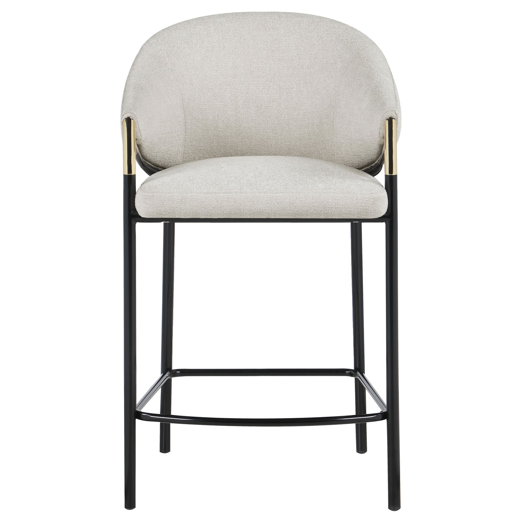 Chadwick Fabric Upholstered Counter Chair Beige (Set of 2) - Tampa Furniture Outlet
