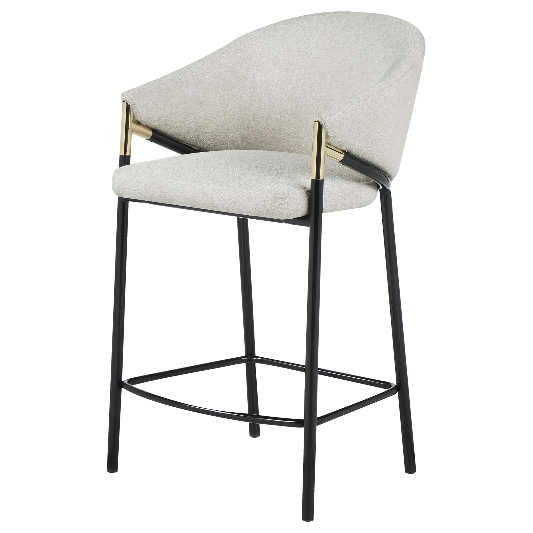 Chadwick Fabric Upholstered Counter Chair Beige (Set of 2) - Tampa Furniture Outlet